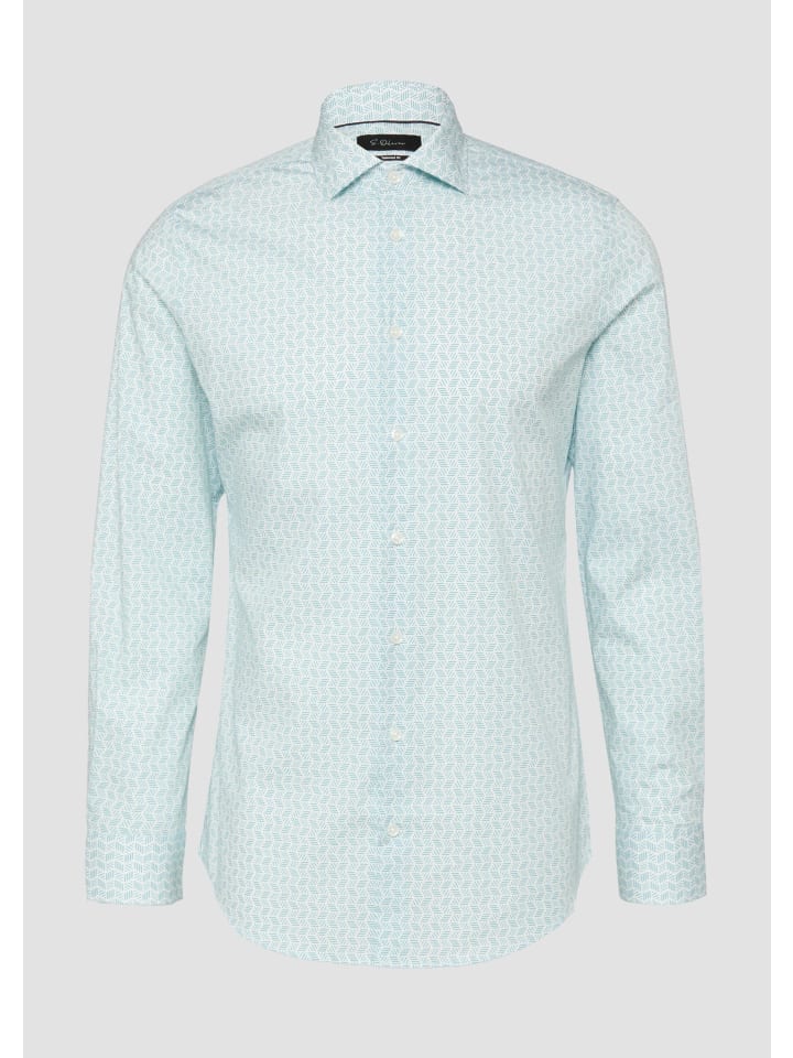 

Рубашка 63A1_бирюзового цвета s.Oliver