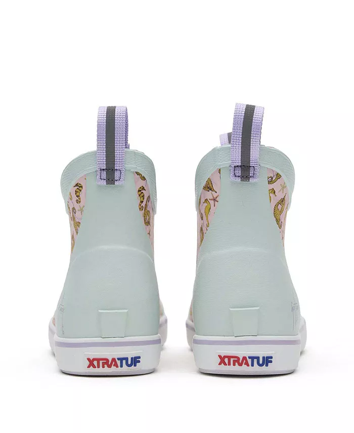 Маленькие детские ботинки на шнуровке Ankle Deck Guy Harvey Xtratuf, розовый — фото 4