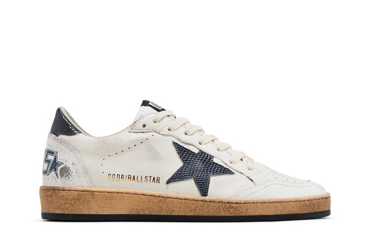 

Кроссовки Golden Goose Ball Star White Dusty Blue, белый