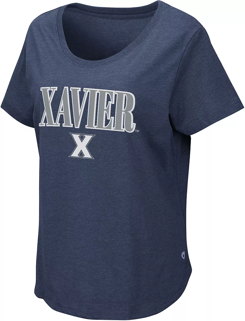 

Женская темно-синяя футболка Colosseum Xavier Musketeers