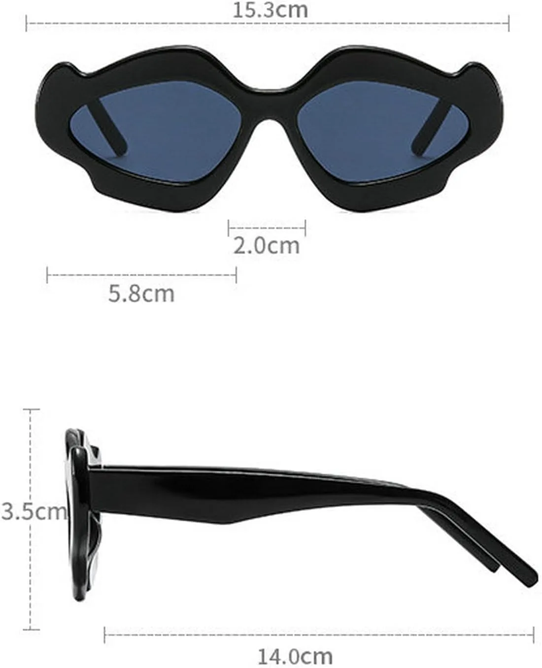 

COTIA Модные нестандартные панк-солнцезащитные очки для женщин и мужчин, трендовые очки в форме облаков, очки для вечеринок, очки с индивидуальным стилем, Tea