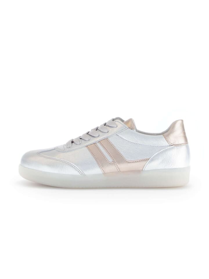 Кроссовки на шнуровке Gabor Fashion Sneaker low, серебряный — фото 2