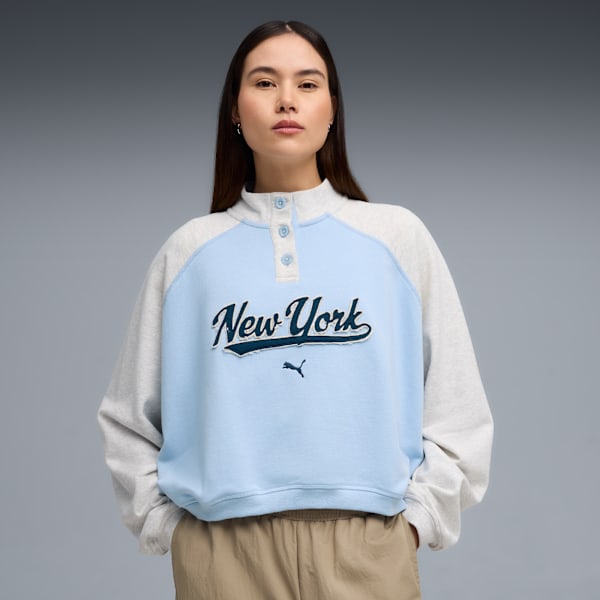 

Женская толстовка с круглым вырезом Puma X Nyc, синий