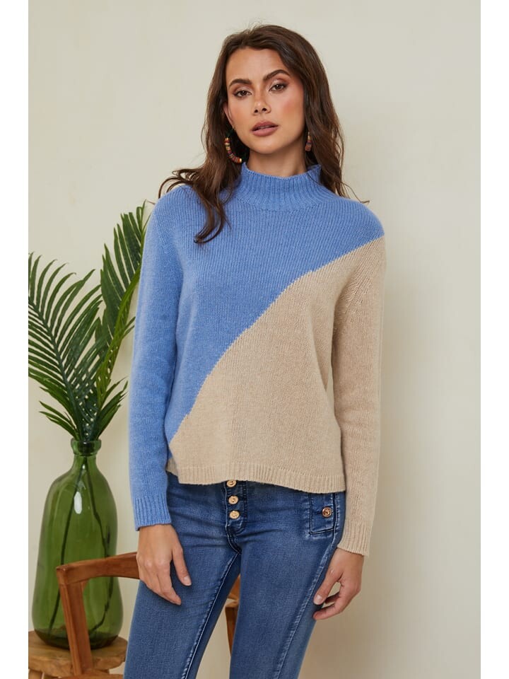 

Пуловер Joséfine Pullover, цвет Hellblau/Beige