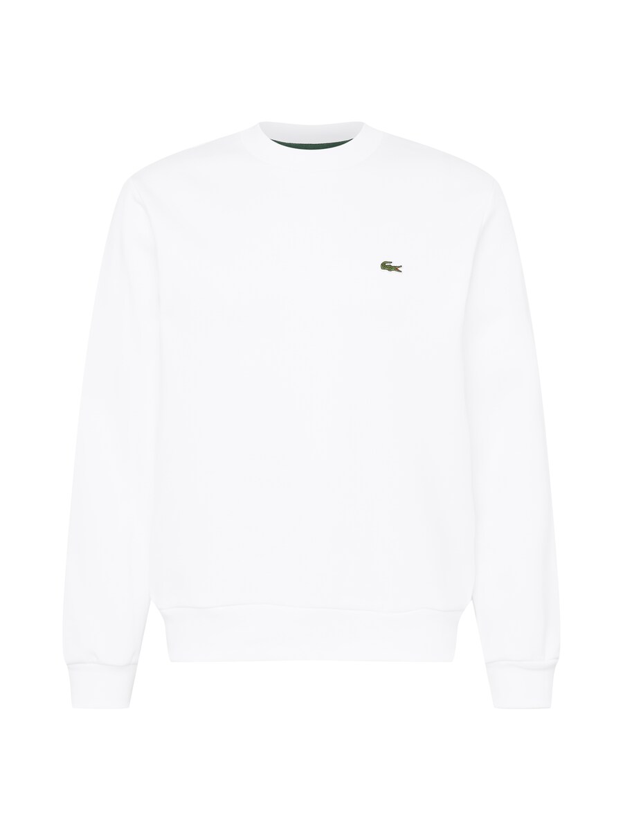Толстовка LACOSTE, однотонная, белая