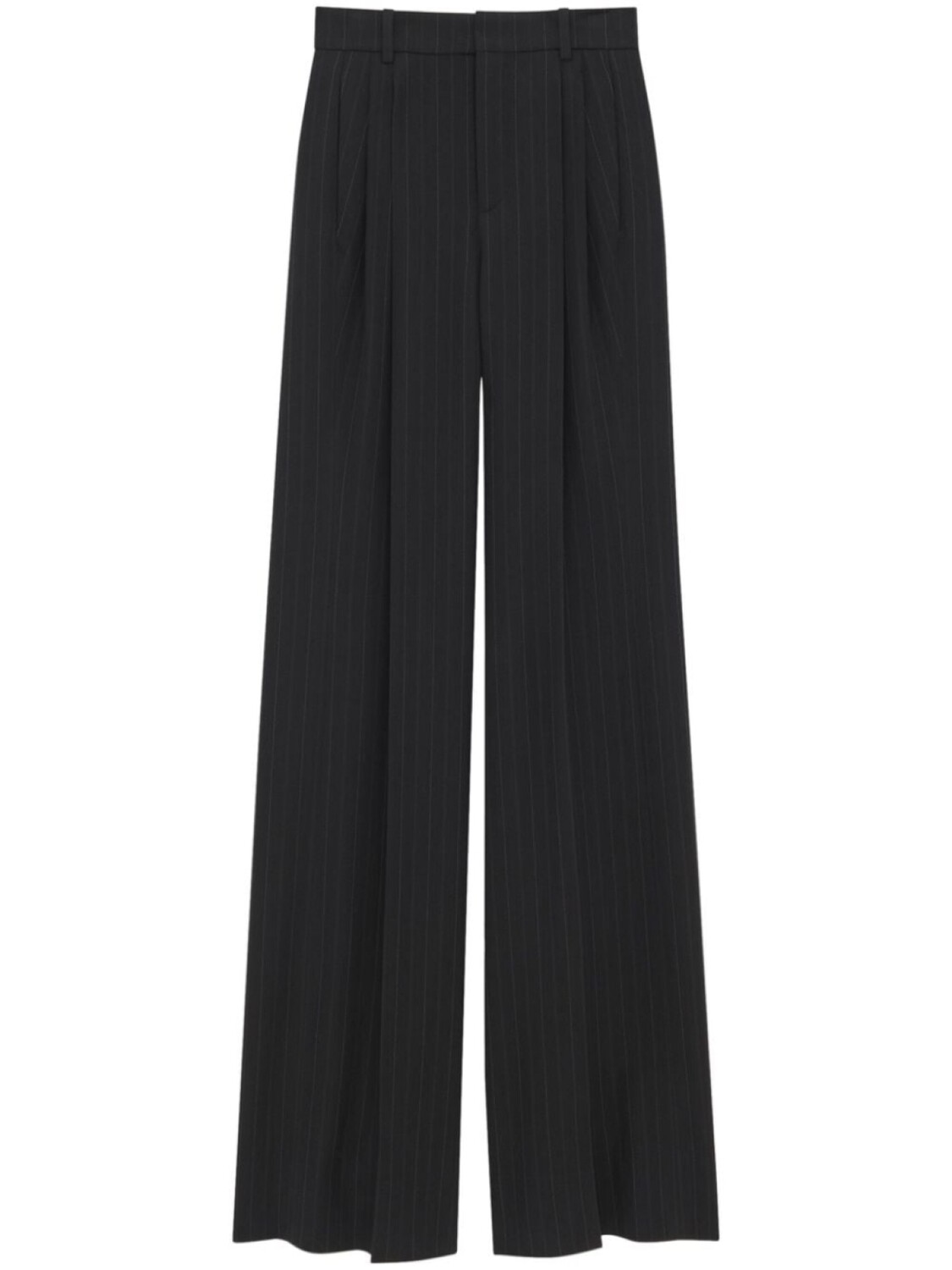 

Saint Laurent широкие брюки в тонкую полоску, черный