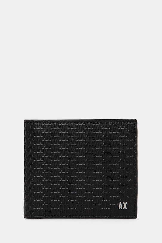 

Кожаный кошелек Armani Exchange, черный
