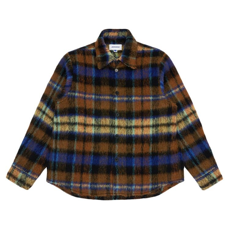 

Рубашка Ader Error Plaid Long-Sleeve Shirt Brown, коричневый
