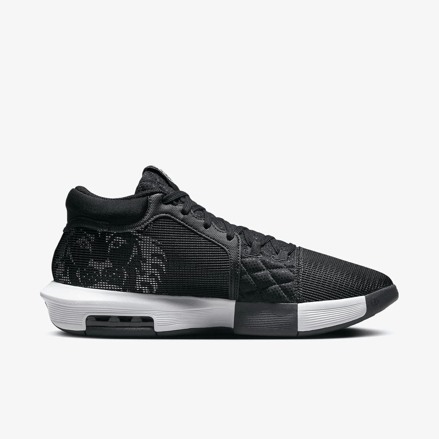 Мужские баскетбольные кроссовки Nike Lebron Witness VIII, черно-белый — фото 3
