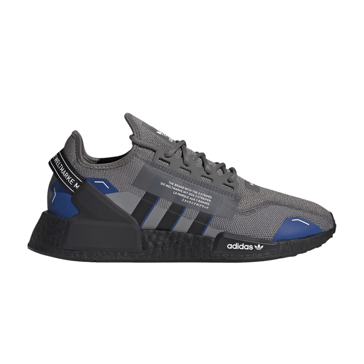 

Кроссовки adidas NMD_R1 V2 'Grey Black Royal Blue', серый