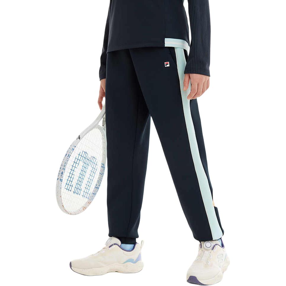 Спортивные штаны для подростков вязаные FILA KIDS, синий — фото 4