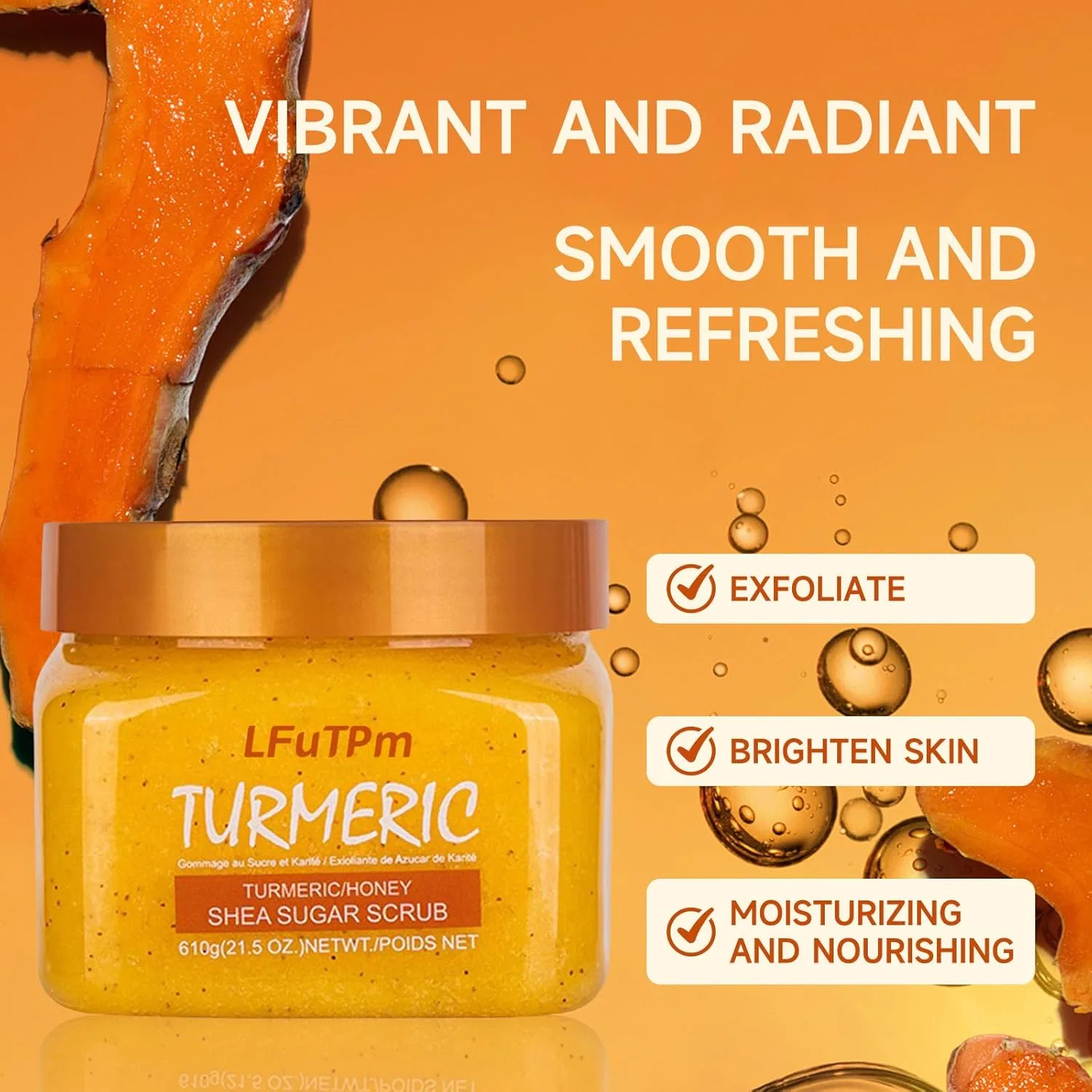 Скраб для тела Turmeric Honey LFuTPm 608.9 г — фото 3