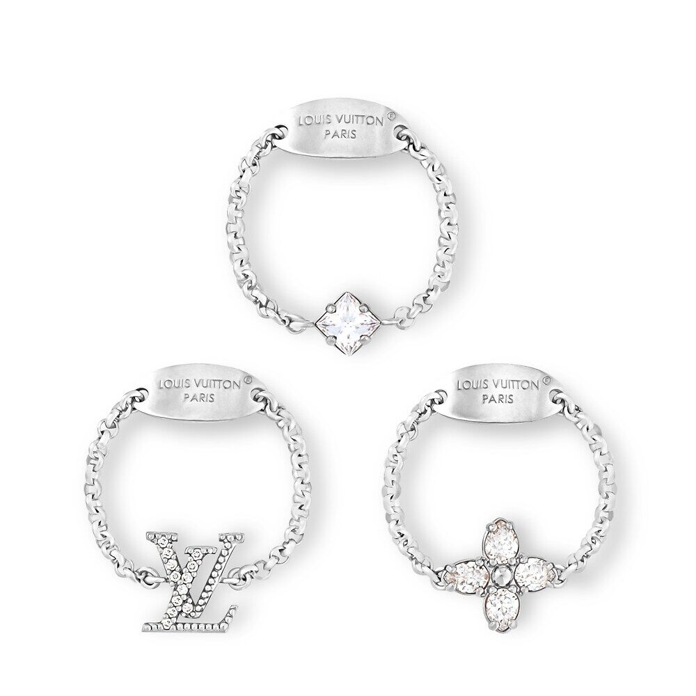 

Набор колец Lady LV Louis Vuitton, серебряный