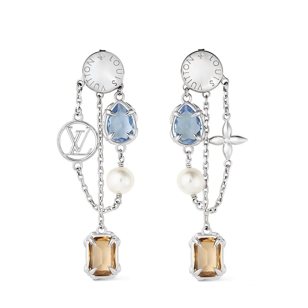

Серьги-подвески, являющиеся семейной реликвией Louis Vuitton, серебряный