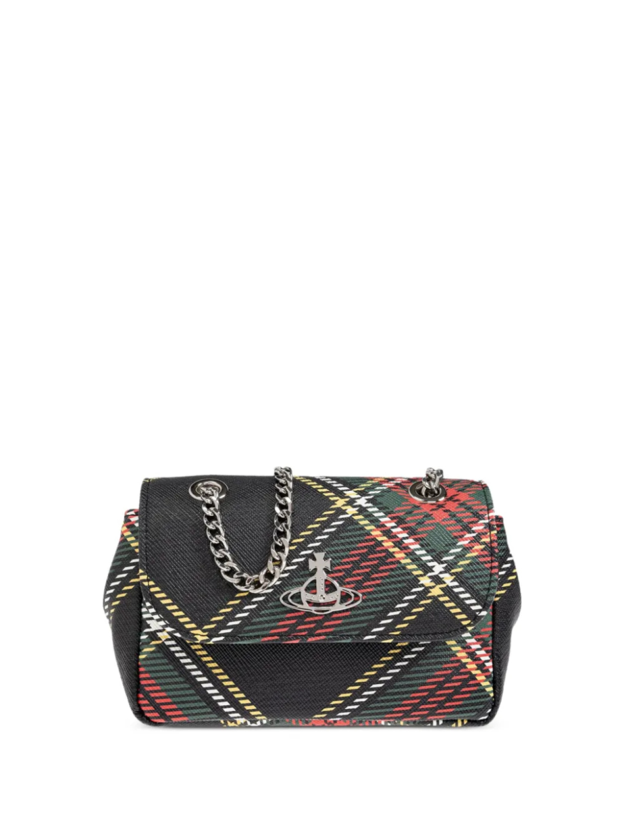 

Сумка через плечо с круглой пластиной Vivienne Westwood, черный