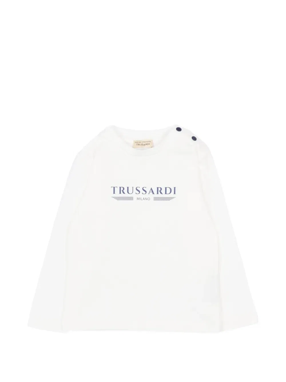 Джемпер с длинными рукавами Trussardi Junior, белый