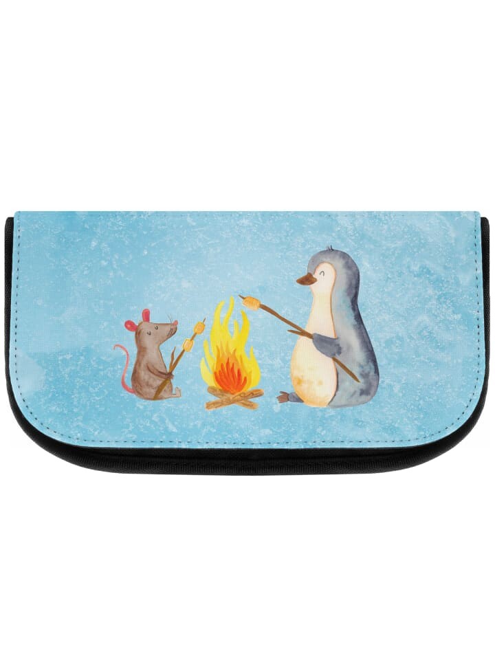 

Косметичка Mr & Mrs Panda Pinguin Lagerfeuer ohne Spruch, цвет eisblau