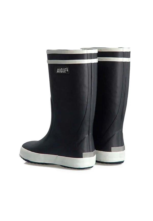 Резиновые сапоги с мехом в виде леденца Aigle, Bleu — фото 3