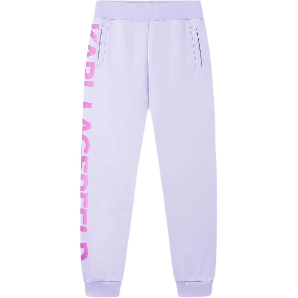 

Органические хлопковые брюки с принтом логотипа KARL LAGERFELD / Karl Lagerfeld Jeans, фиолетовый