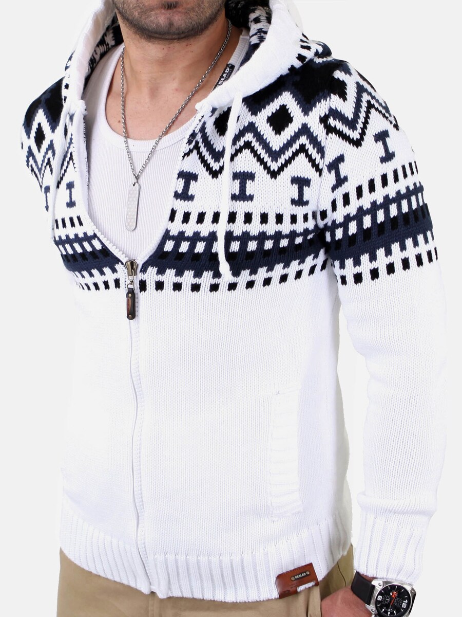 

Вязаный кардиган Reslad RS3104, белый