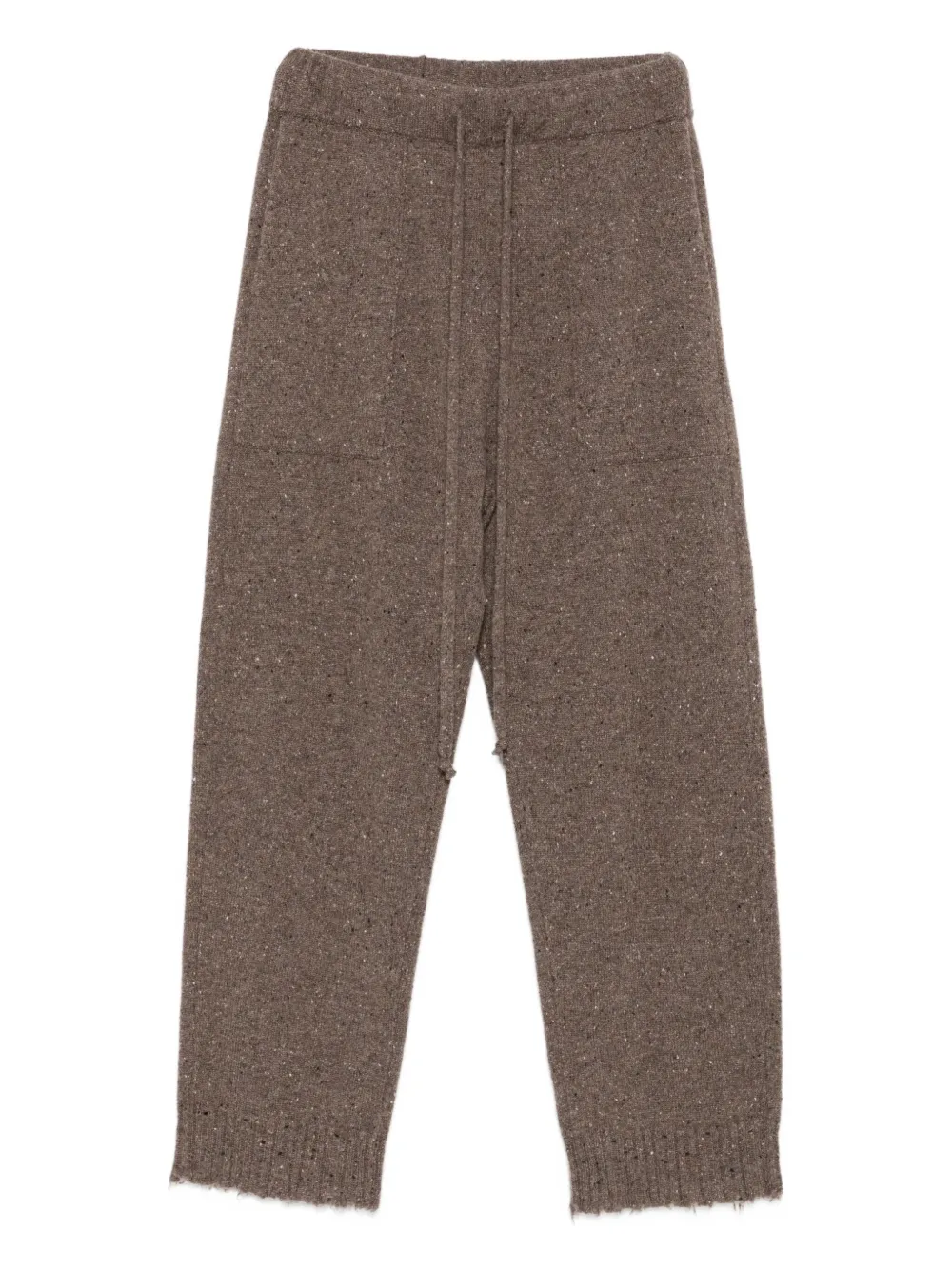 

Брюки прямого кроя из кашемира Uma Wang, коричневый