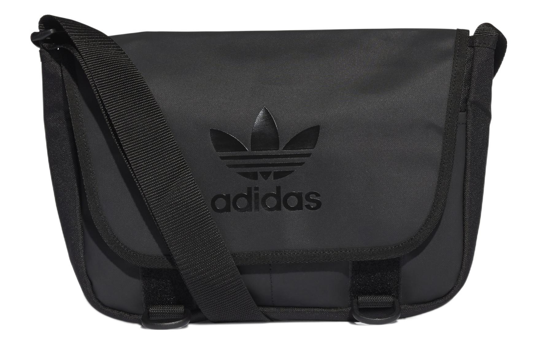 

Сумка-мессенджер из TPU через плечо унисекс классическая чисто черная Adidas Originals