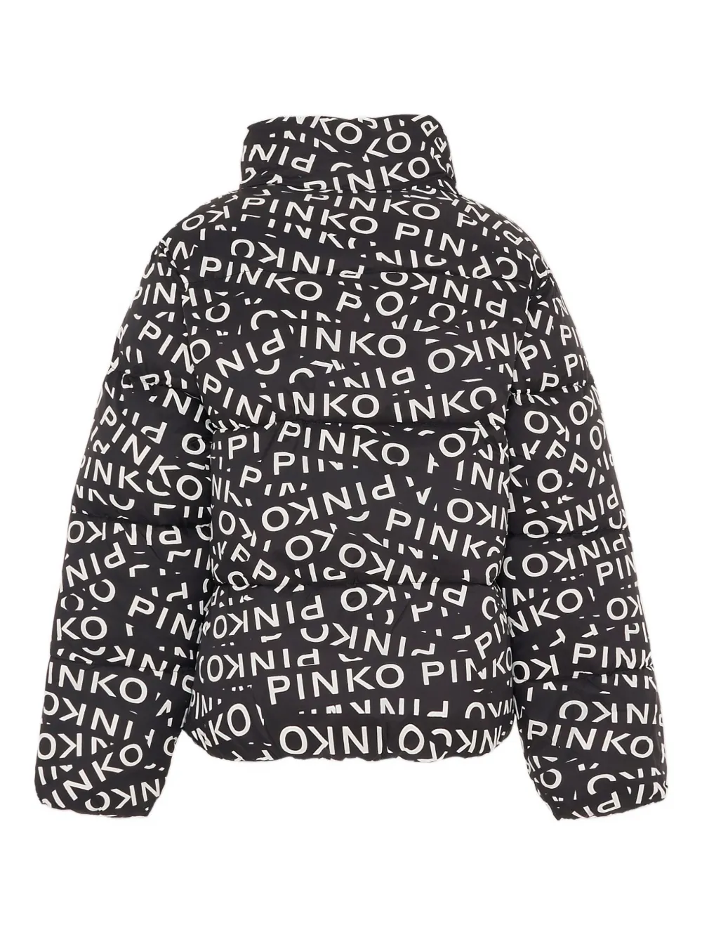 Стёганая куртка с принтом логотипа Pinko Kids, черный — фото 2