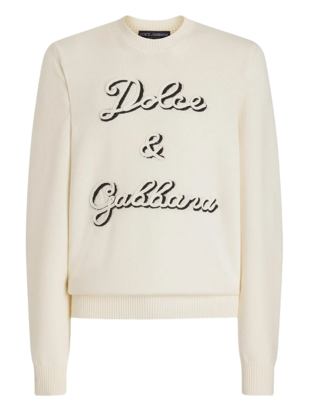 

Свитер с логотипом Dolce & Gabbana, нейтральный