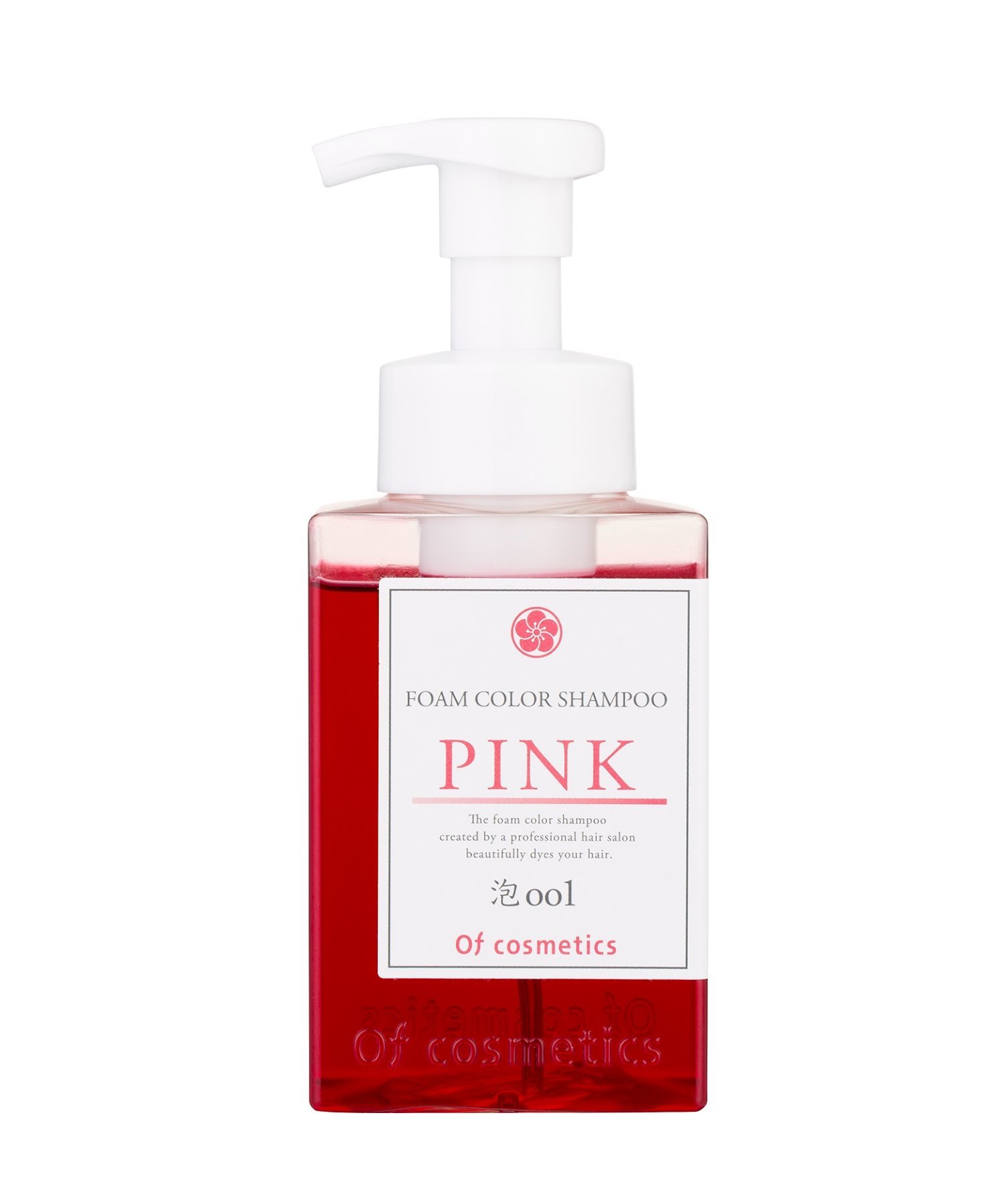 Пенный цветной шампунь 001 Розовый цветной шампунь Розовый шампунь Of Cosmetics, pink