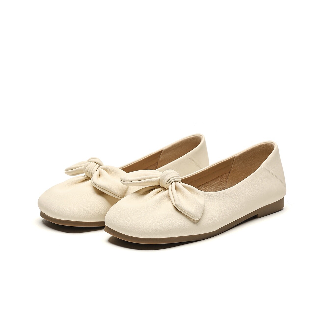 Туфли женские повседневные Women's Casual Shoes Women's Beige Josiny — фото 3