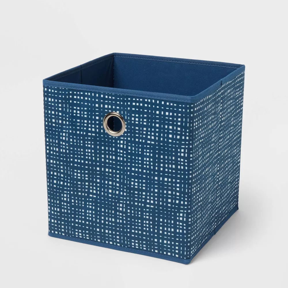 

11-дюймовая тканевая корзина Galaxy Blue Geometric - Room Essentials