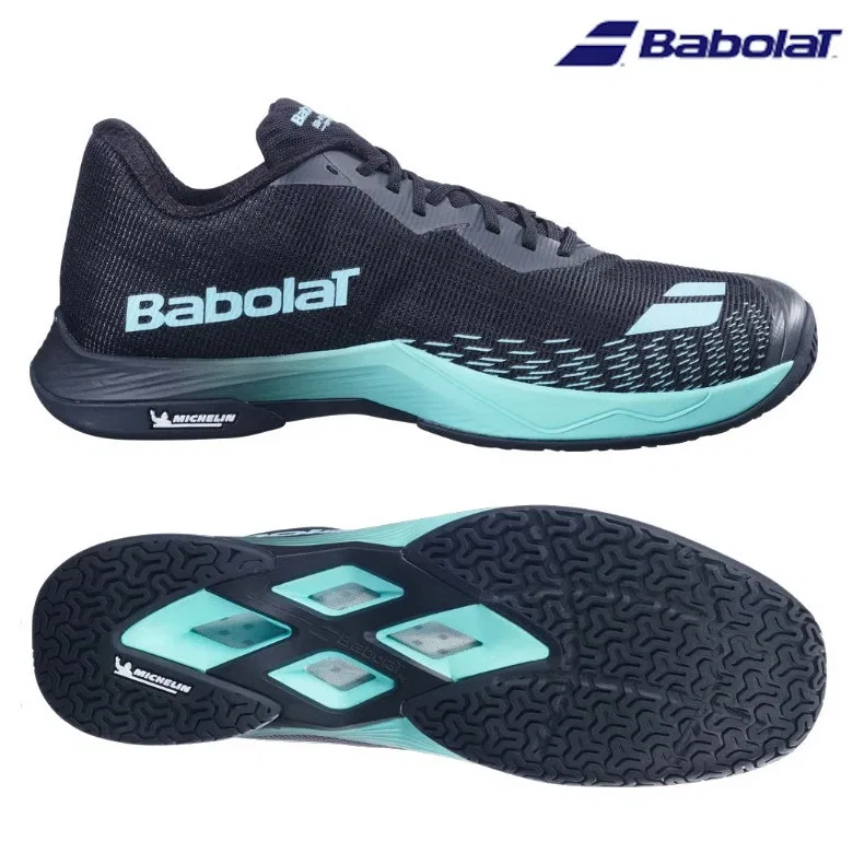 Мужские кроссовки для бадминтона «Shadow Spirit 2» от Babolat, Black X Cyan