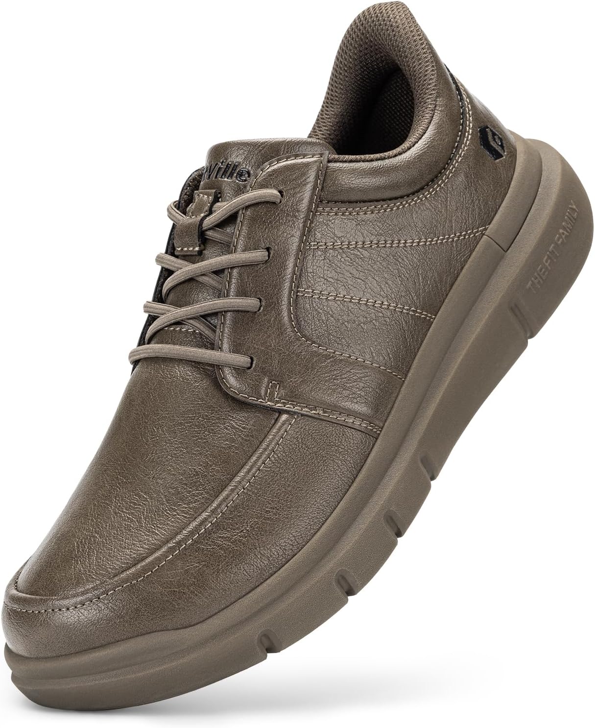 

Мужские легкие слипоны FitVille, повседневные туфли-оксфорды для деловой носки и прогулок с поддержкой свода стопы, Cedar