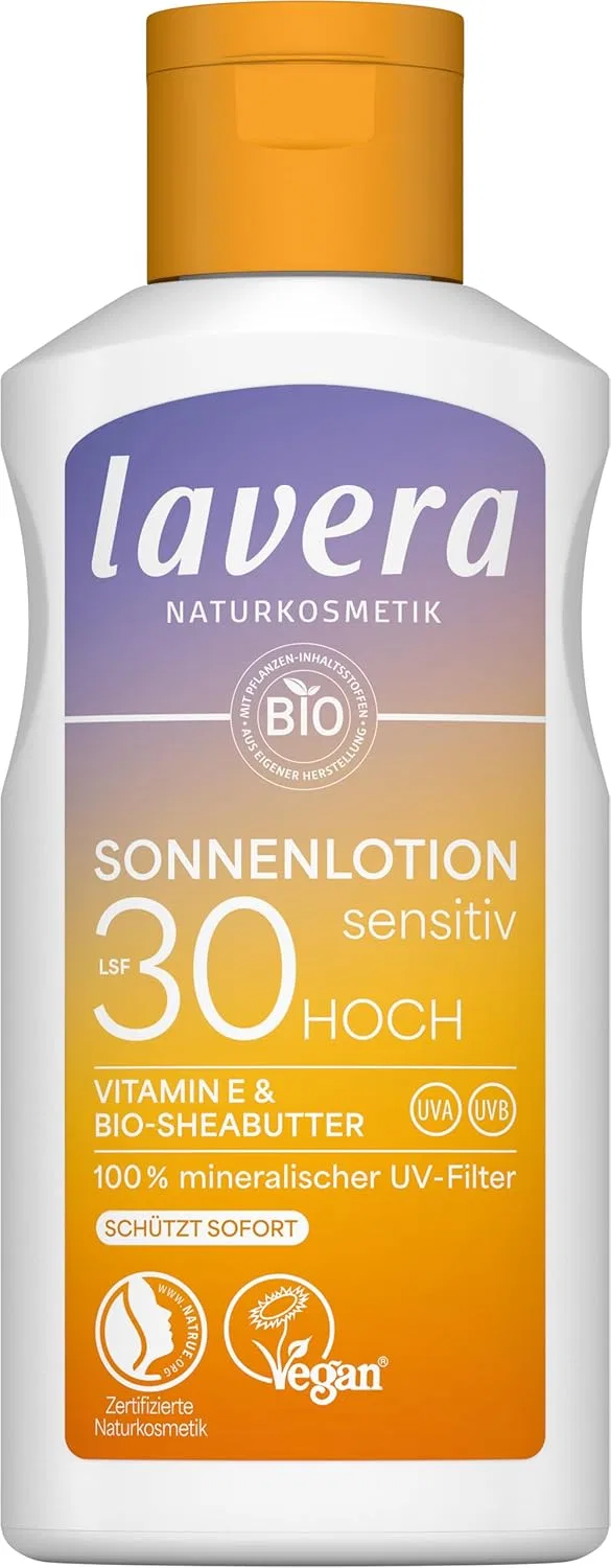 Солнцезащитный лосьон lavera Sensitive SPF 30 без химических фильтров 100 мл Lavera