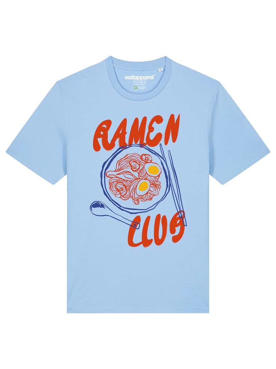 

Рубашка Watapparel Ramen Club, сапфировый/светло-голубой