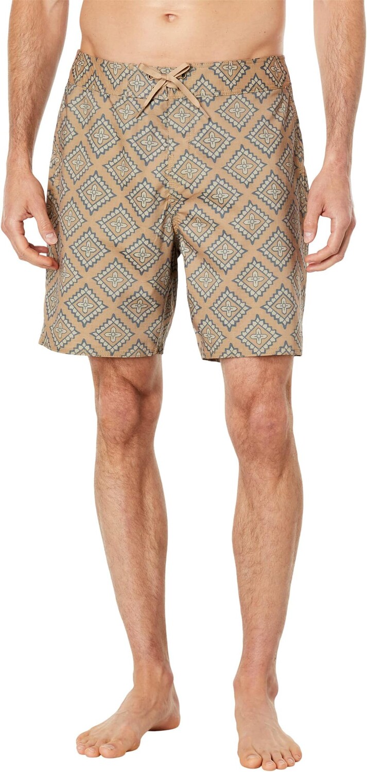 

Плавки Brixton Temple Trunks, цвет Medal Bronze/Diamond Floral