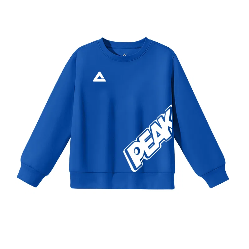 Детская толстовка с круглым вырезом PEAK Colorful Blue