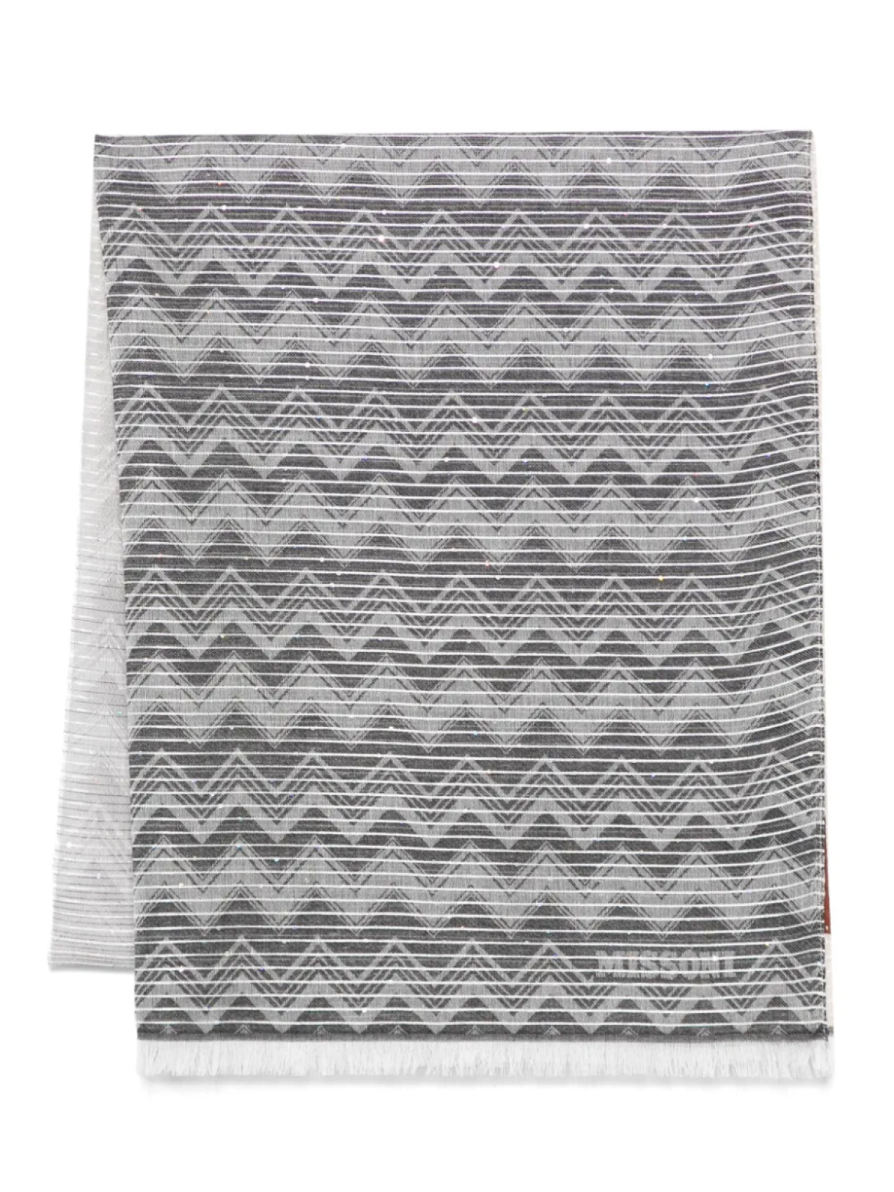 

Шарф с узором Missoni, нейтральный