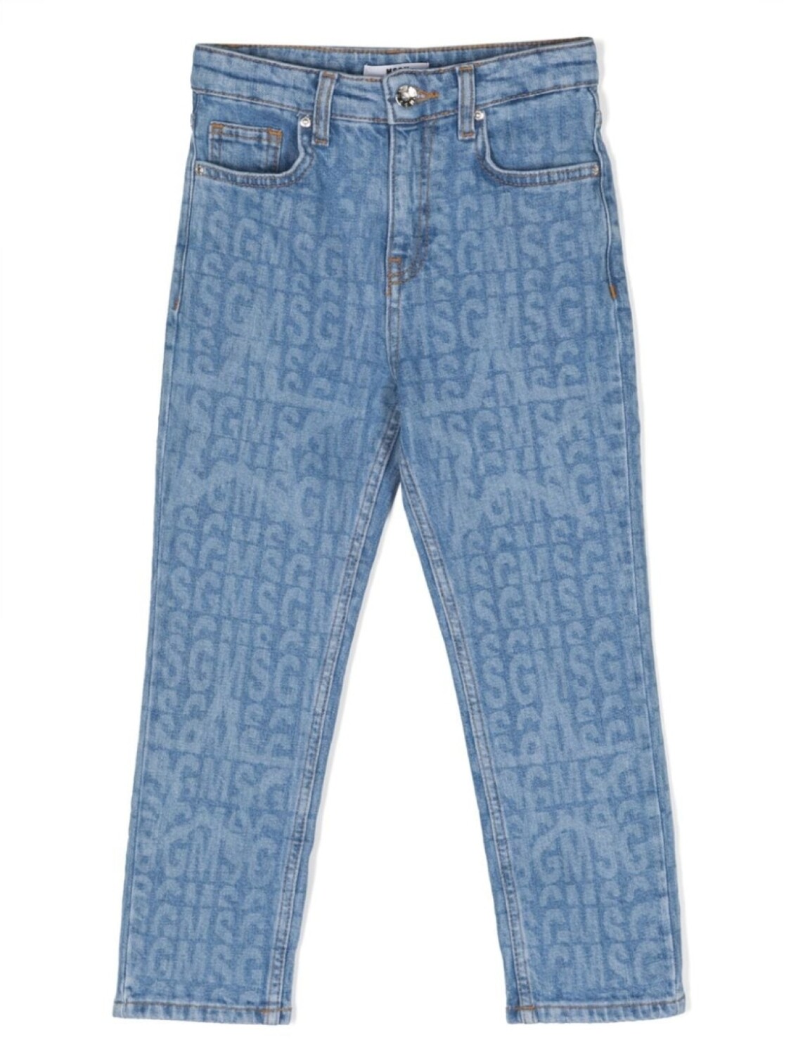 

MSGM Kids джинсы с монограммой, черный