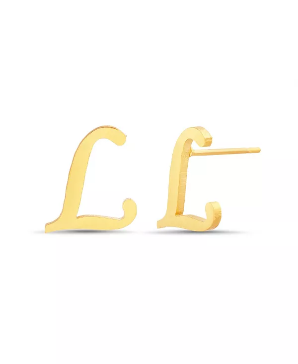 

Серьга-Гвоздик с инициалом золотистого цвета Kensie, l