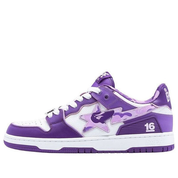 

Кроссовки sk8 sta leather low 'purple' 16 A Bathing Ape, фиолетовый