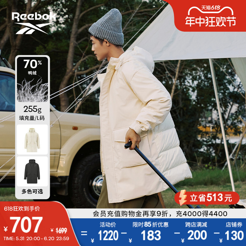 

Пуховик Reebok, черный