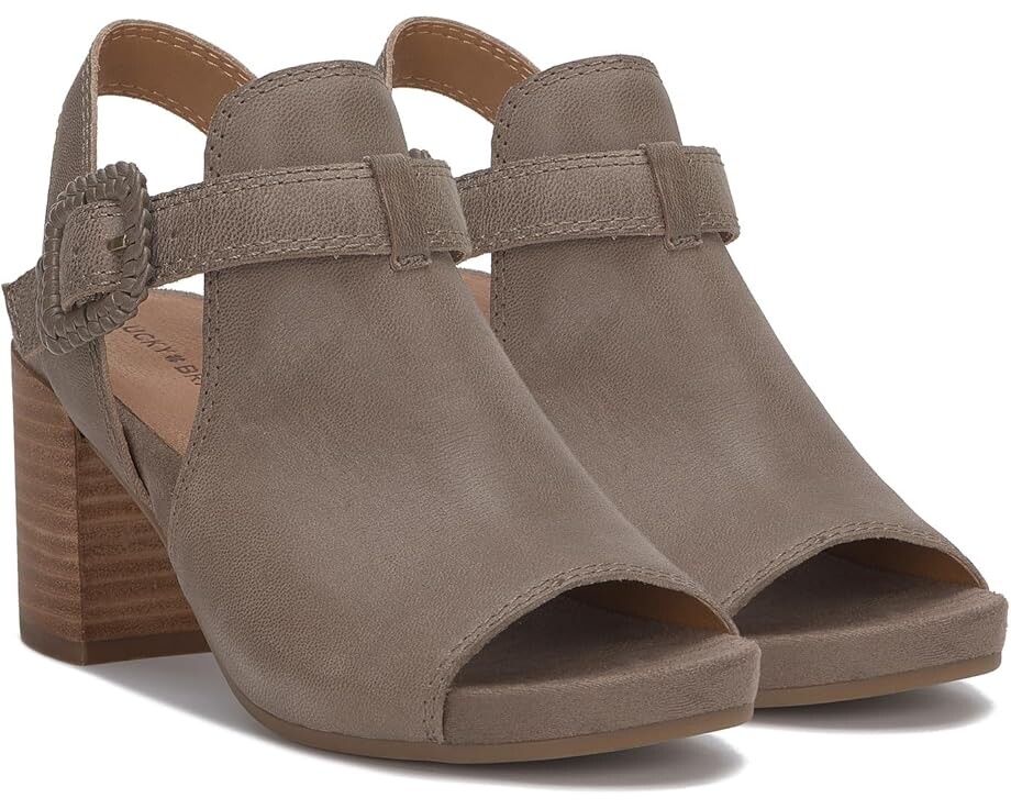 

Туфли Lucky Brand Juliane Cutout Heeled Sandal, цвет Coffee Quartz