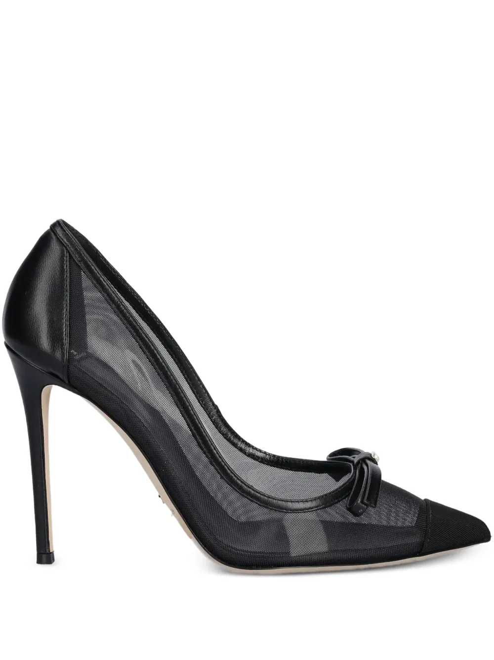 Туфли с бантом Elisabetta Franchi, черный