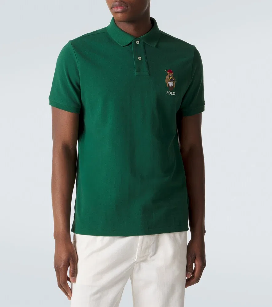 Рубашка-поло Polo Bear из хлопкового пике Polo Ralph Lauren, зеленый — фото 3