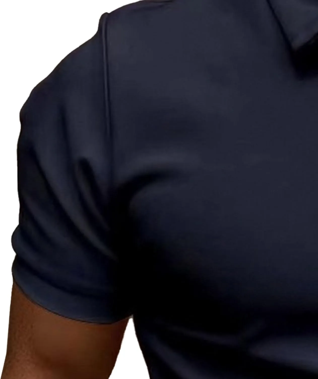 Мужская футболка Henley Slim Fit с ребристым узором и коротким рукавом — фото 3