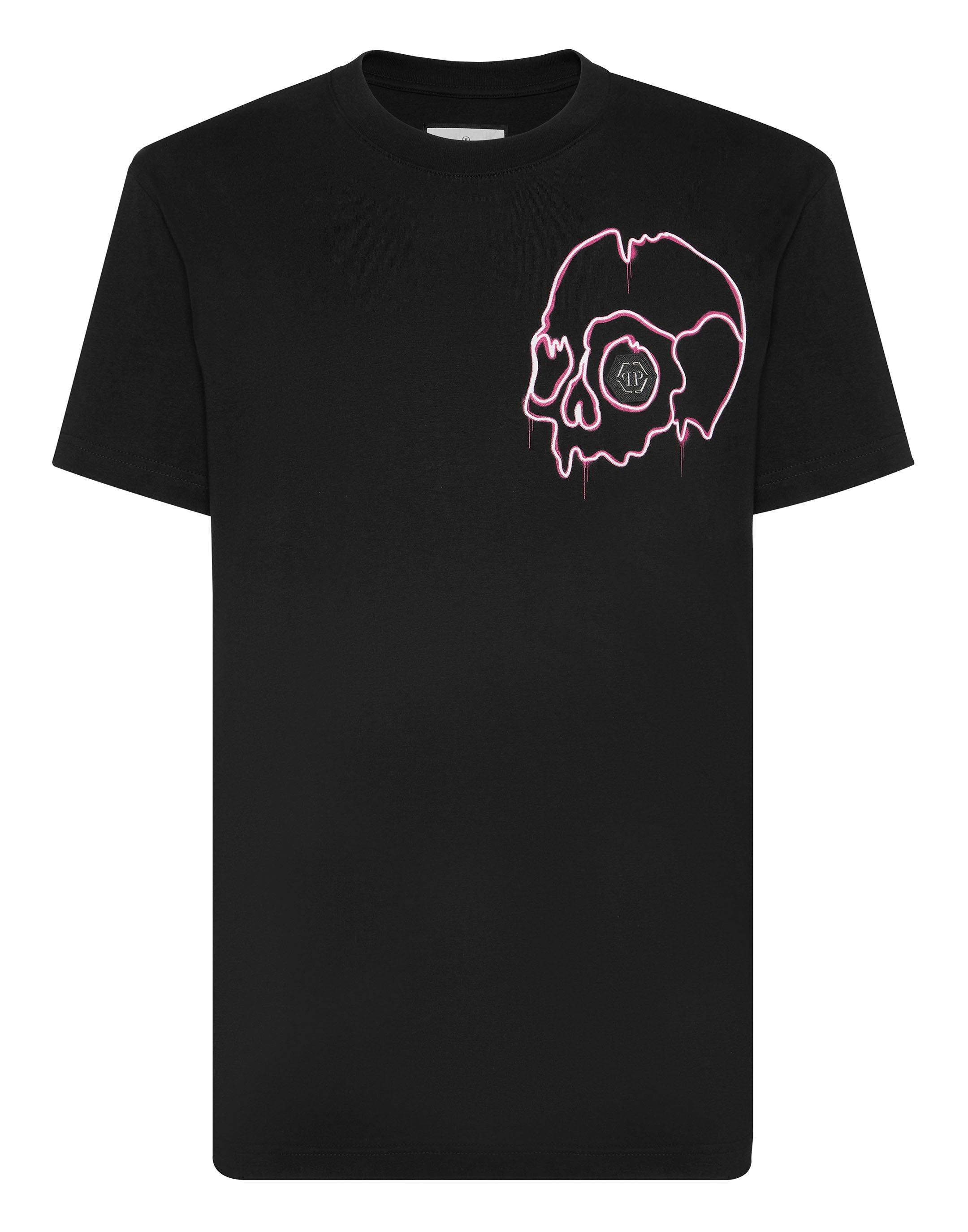 

Футболка с круглым вырезом SS Dripping Skull PHILIPP PLEIN, черный