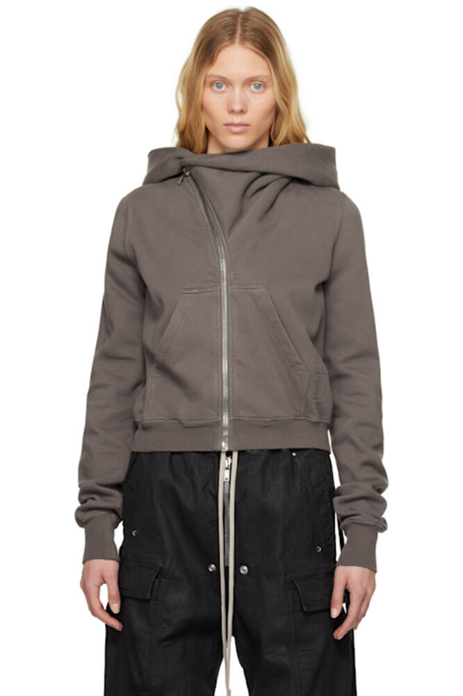 

Серая толстовка с капюшоном Hollywood Mountain Rick Owens DRKSHDW