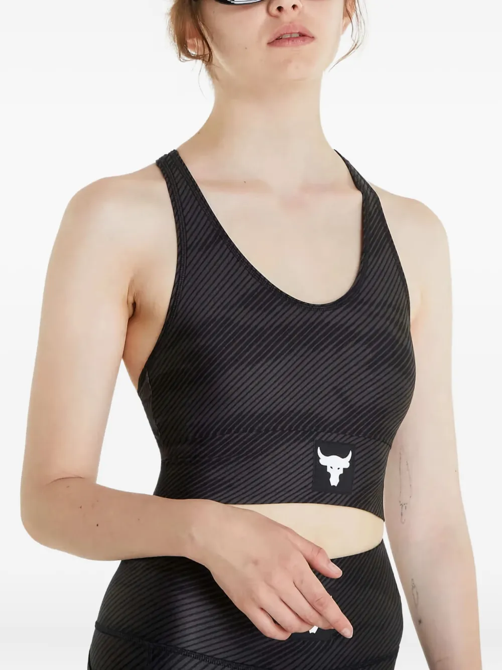 

Спортивный бюстгальтер Project Rock Under Armour, черный