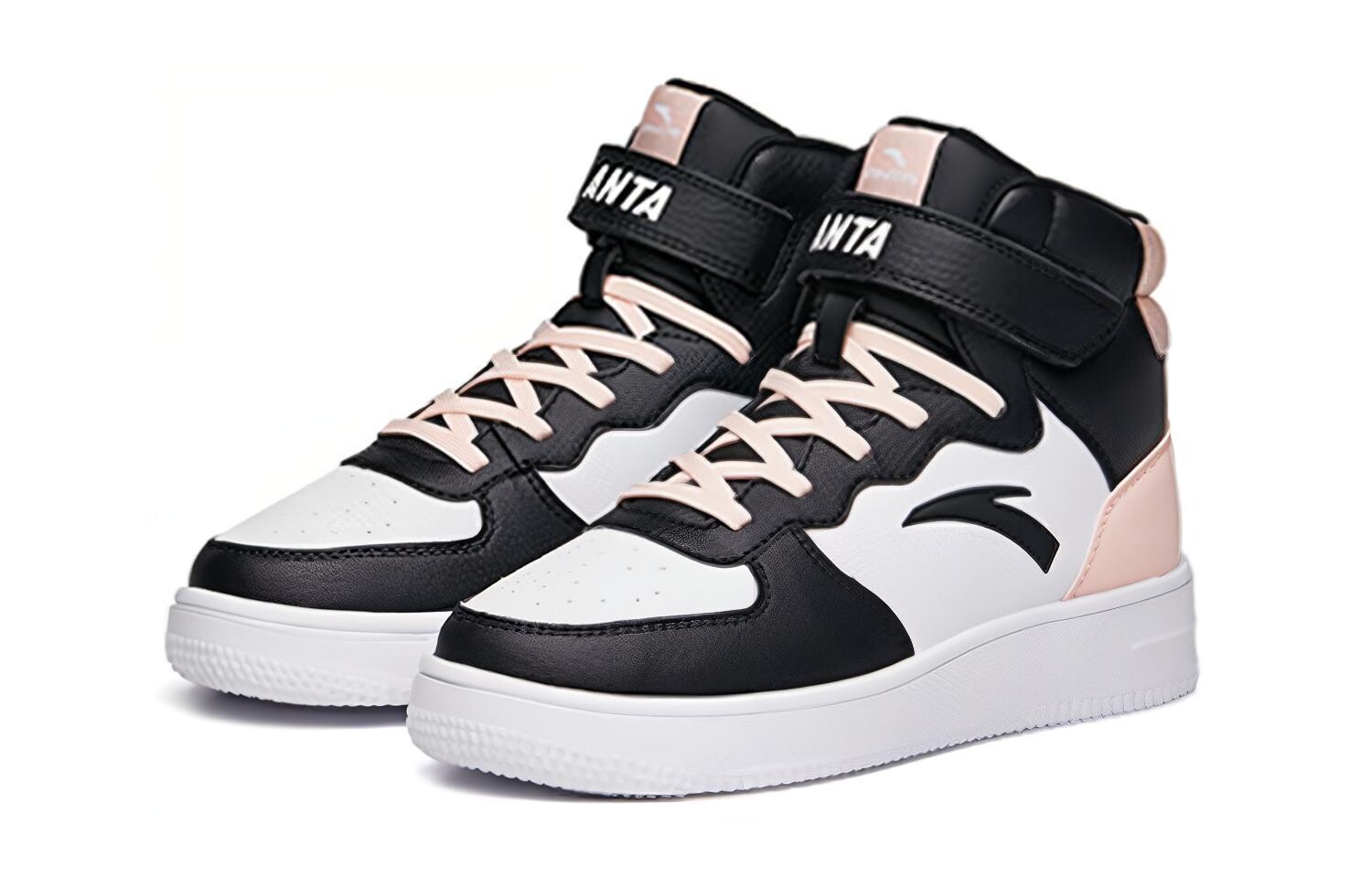 Детские кроссовки для скейтбординга GS High-top Black / Baby Powder / Anta White Anta Kids — фото 3